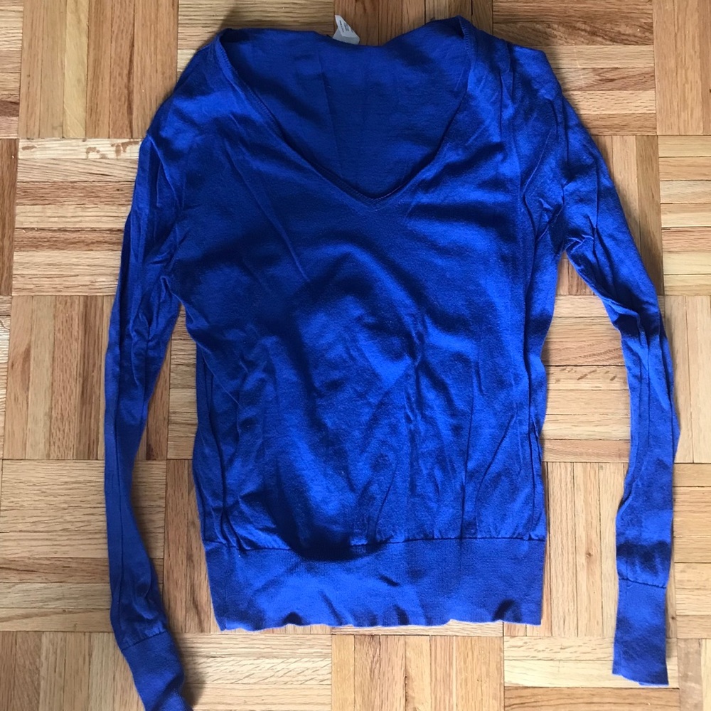 J. Crew Featherweight Cotton V-Neck Sweater